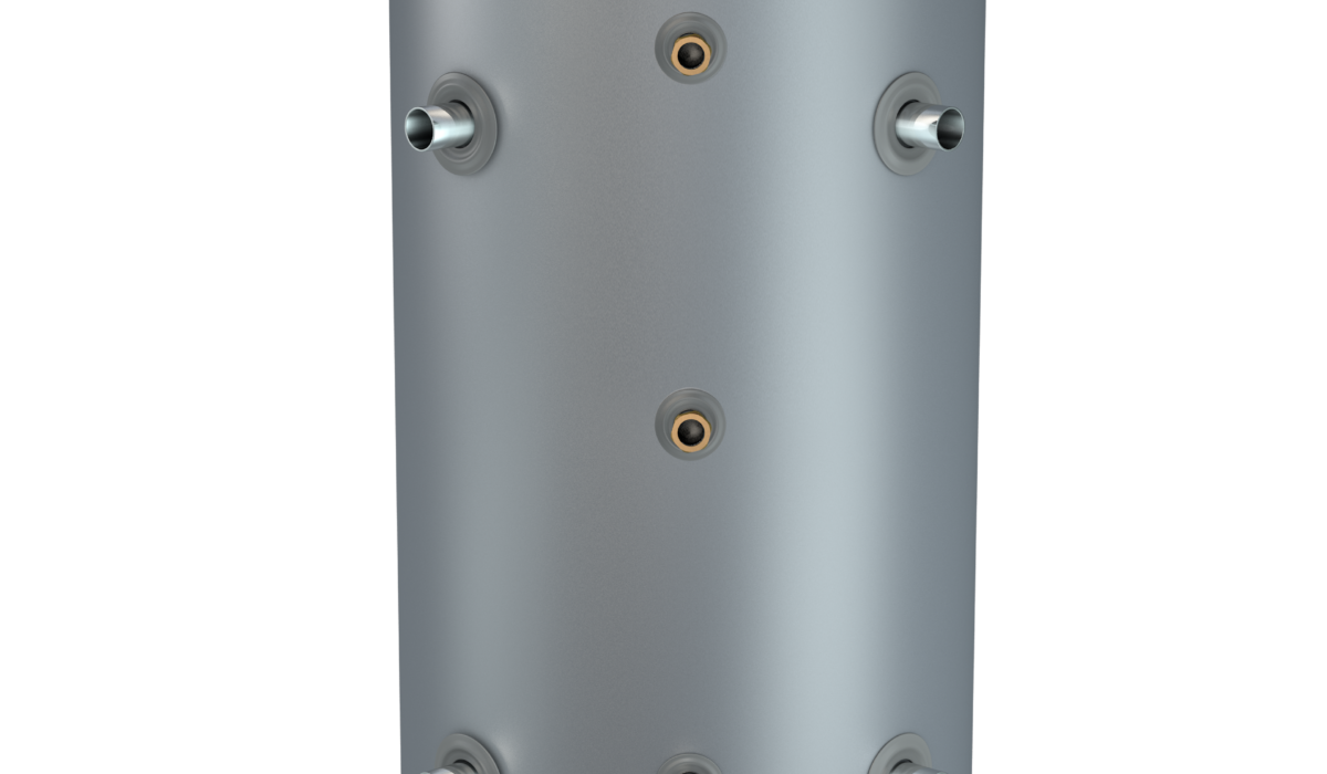 UK Cylinders 200L Buffer Vessel with new added connections.